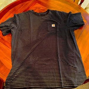 Striped heavyweight Carhartt pocketed 2xl T-shirt. Heavyweight. good condition.